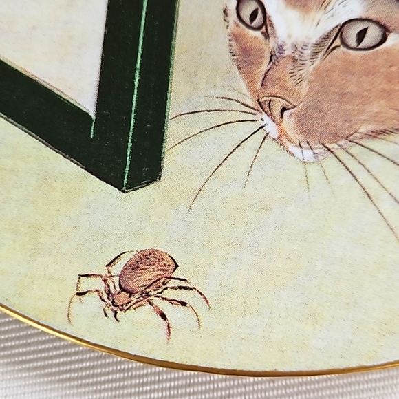 METROPOLITAN MUSEUM OF ART MMA 1986 Cat And Spider Plate By Toko - Picture 4 of 5